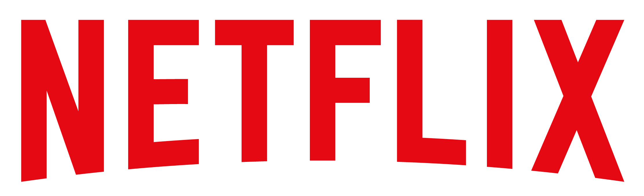 logo do app com o nome Netflix com um vermelho vibrante.